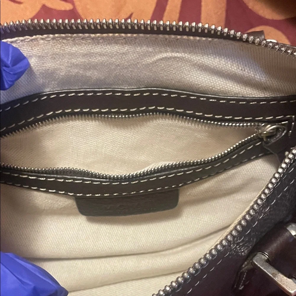 Classic Brown Leather Satchel Handbag
